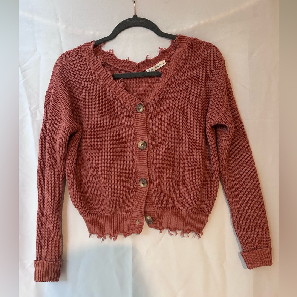 Burnt orange, Size S, Moon and Madison cardigan